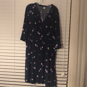 Old navy waist defined Henley dress